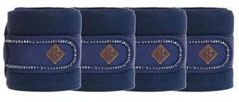 Kentucky - Polar Fleece Decke Polos Pearls - Blau - Größe Full