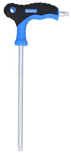 BRILLIANT TOOLS BT041017 Clés mâles coudées percées Torx® à poignée en T T40 x 150 mm [Powered by KS TOOLS]