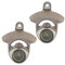 Luwanburg 2 Packs Magnetic Bottle Opener Wall Mounted Beer Cap opener with Magnets Embedded Stainless (Matte Silver)