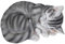 Bticx Gartenstatue schlafende Katze, detaillierte niedliche liegende Katze, Kunstornamente, realistische Textur, wetterbeständig, Gartenhandwerk Innen- und Außenbereich, Hof,