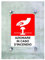 CARTELLO IN PLEXIGLASS SEGNALETICO - Azionare pulsante in caso di incendio - Con Distanziali in acciaio inox e Stampa U.V. (15x21 cm)
