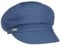 Seeberger Azalee Ballonmütze Damencap Newsboy-Mütze Balloncap Baumwollcap Sommercap (One Size - blau)