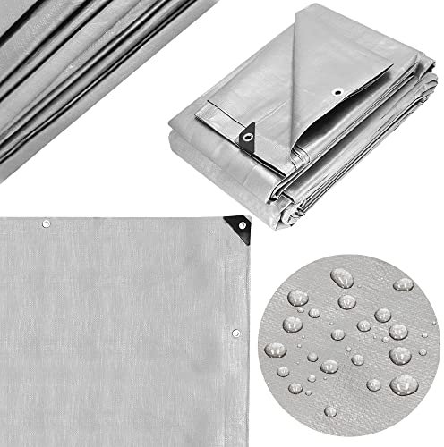 Springos - Bâche de protection en tissu imperméable - 2 x 4 m - Avec œillets renforcés - PE 210 g/m² - Pour camping