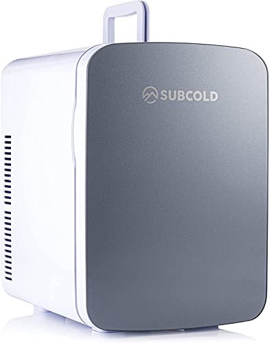 Subcold Ultra 15 Mini Fridge Cooler & Warmer | 3rd Gen | 15L capacity | Compact, Portable and Quiet | AC+DC Power Compatibility (Grey) (Renewed)