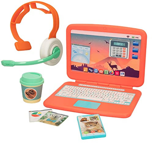 COLORBABY 49703 - Ordenador portátil de Juguete con Accesorios Good Idea! / Ordenador didáctico, Juguete Educativo / Mi Primer Ordenador, Aprendizaje, Mi Primer Ordenador