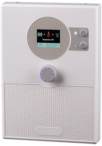 Sentiotec Home.com4 Saunasteuerung mit Bluetooth für alle Saunaöfen Weiß