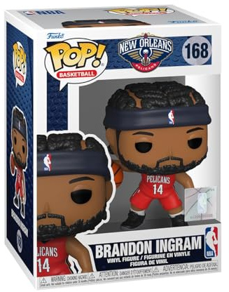 Funko POP! NBA: Pelicans - Brandon Ingram | Official Sports Merch - Collectable Vinyl Figurine for Shelf Display - Birthday Gift Idea for Fans and Collectors