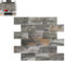 YRHome 10 Blatt Holztextur Wandfliesen Fliesenaufkleber Selbstklebende Fliesensticker Küche Backsplash-Fliesen 34,3 x 29 cm Klebefliesen Fliesendekor Wand Platte für Bad Küche Badezimmer - Modell A