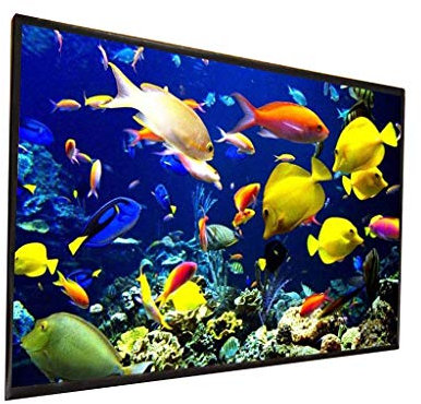 Projector Screen Outdoor 150 200 inch 300 inch White cloth material 180 250 inch Optional 16:9/4:3 for LED proyector (Size : 120 inch) (300 inch)