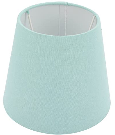 Housoutil Konischer Schirm Modern Lampenschirm Aus Stoff Nachttischlampenschirm Blaue Lampenschirme Für Tischlampen Tischleuchte Schalenabdeckung Stehlampe E27 Eisen Sackleinen Clip