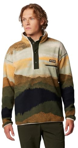 Columbia Pile Helvetia II Stampato da Uomo con Mezza Zip, XX-Large