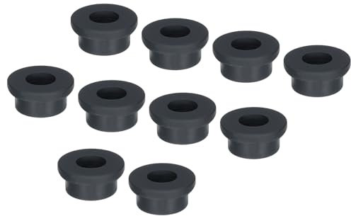 sourcing map 10Pcs T Type Rubber Grommet Mount Dia 25mm (34x15x14mm) Seal Protection Flexible Hole Plugs for Cable Pipe Black
