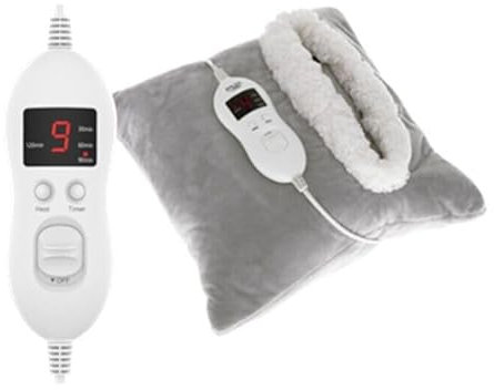 Marco Paul Electric Heated Cushion with Fleece Pocket, Heat Pads for Neck and Shoulder Pain Relief, Hand Warmer and Foot Warmer. Sofa Cushion with Heat Pads for Back Pain Relief (Heated Pillow)