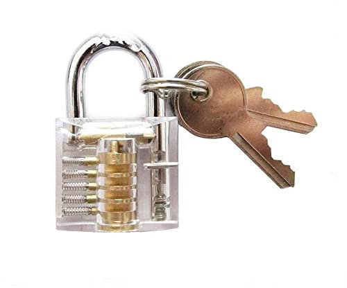 1pc serrures transparentes combinaison pratique serrurier outils de formation petit cadenas Visible serrure Pick ensembles