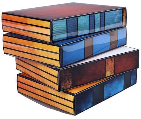 WGFOIP Lampada a Pila di Libri, Lampada da Tavolo Colorata per Libri Vintage in PVC Lampada da Lettura per Comodino per la Decorazione del Comodino Domestico