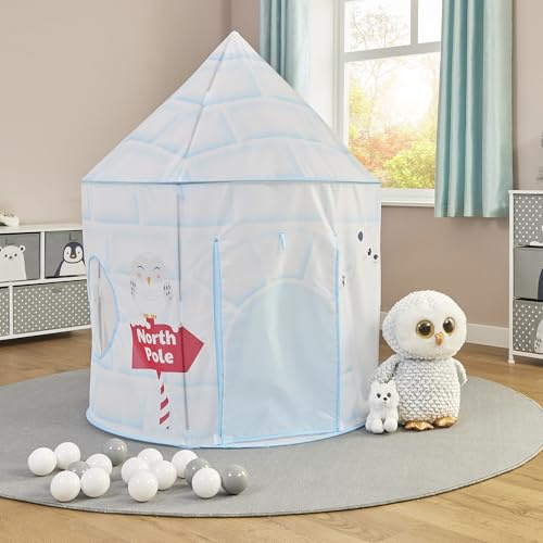 Liberty House Toys Arctic Play Tent, Blue, Dia100 x H135 cm | Immersive Play, Polyester, Mesh Windows, Dia100 x H135 cm