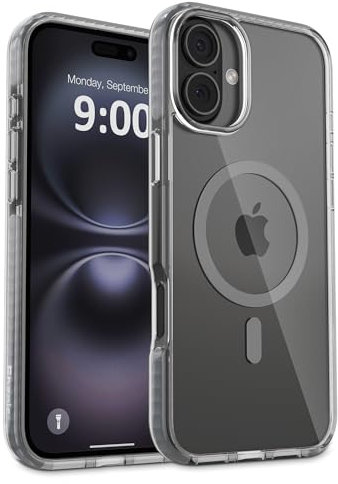 Phonic EchoTech for iPhone 16 Plus case 6.7''inch 2024 with MagSafe [3M Military-Grade Drop Protection] Triple Layered Slim Stylish Protective Case Compatible for iPhone 16 Plus (Gunmetal)