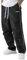 ZAFUL Herren Fallschirm-Sweathose Y2k Baggy Trainingshose Kordelzug Weites Bein Freizeithose Streetwear, 1-schwarz, Mittel