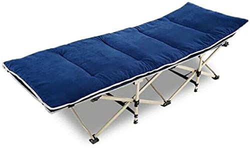 Outdoor-Sonnenliegen-Matratze mit rutschfester Unterseite, elastische Bänder, für Garten, Terrasse und Pool, Blau, 190 x 71 cm
