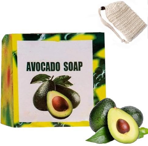 Handgemachte Avocado-Seife, Bio-Avocadoöl-Seife, reinigt und pflegt alle rissige Haut gründlich und kann zur Gesichts- und Körperreinigung verwendet werden