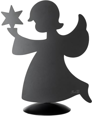 Fink Engel Deko-Figur 18 x 9 x 20 cm schwarz zum Aufstellen Weihachten & Advent