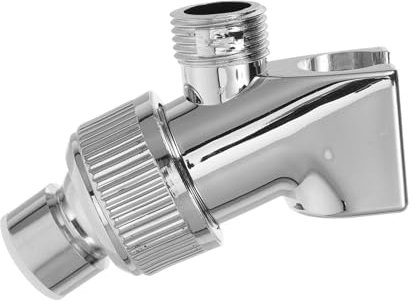 Homoyoyo Soporte Para Brazo De Ducha Adaptador De Manguera De Ducha Soporte De Pared Para Ducha De Mano Soporte De Cabezal De Ducha Ajustable Rociador Corporal Con Mango Abdominales Silver