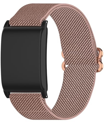 RuenTech Nylon armbänder kompatibel für Whoop 4.0 Ersatzband, atmungsaktives und verstellbares Sportuhrenarmband (Rosa)