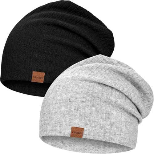 YANIKY Beanie Mütze Damen - Leichte Strickmütze für Frühling & Winter - Klassische Beanie Hat Unisex