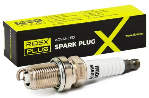 RIDEX PLUS 686S0028P Zündkerze Iridium Iridium Nickel Spanner Size: 16 mm Gewindelänge: 19 Kompatibel mit VW Golf IV Schrägheck 1J1 GOLF VI 5K1 Golf V Schrägheck 1K1 POLO 9N, AUDI A4 Avant 8K5, B8