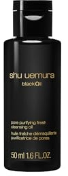 Shu Uemura BlackOil Reinigungsöl, Porenreinigend und erfrischend, Angereichert mit schwarzem Reis und japanischer Binchotan Aktivkohle, Gesichtsreinigung für fettige Haut und Mischhaut