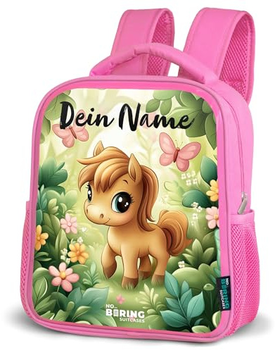 NoBoringSuitcases© Rucksack Kinder 8L Wanderrucksack Rücksack Arbeitsrucksack Rosa Teenager Tagesrucksäcke Kinderrucksack Schulrucksack Mädchen Farbenfroh Klein Bunt Tagesrucksäcke
