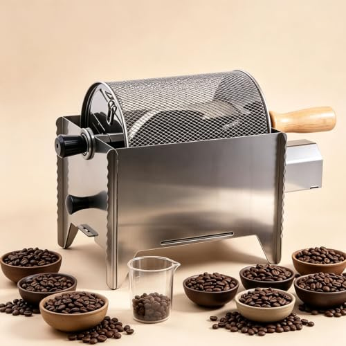 Elektrisk kafferostare med variabel hastighet 0-60 varv/min Sieve
