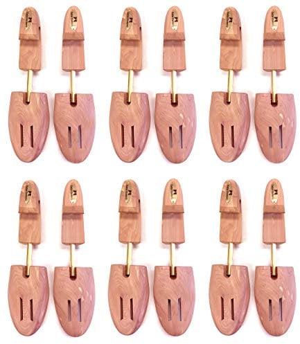 Cedar Elements Little Wholesale Program - Cedar Shoe Trees - 6 Pairs Free Shipping, Brown, XL