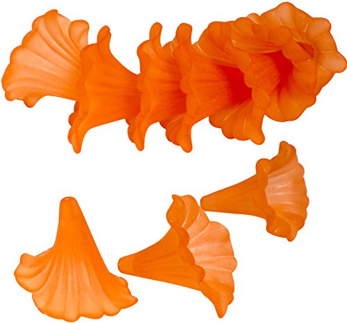 Blütenkelch-Perlen 10er-Pack 41x35mm Kelche Lilien Röcke Blumenkelch Farbauswahl