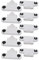 sourcing map 10pcs AC500 V 2A G5-F288C T5 Doppelfassung G5 Basis Leuchtstofflampe Halter DE de