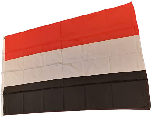NW Flags Bandiera dello Yemen, in Poliestere di Alta qualità, Ideale per aste di Bandiera.