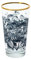 6 x Bacardi Rum Gläser Set Longdrink Cocktail Cuba Libre Bar Party Glas Goldrand