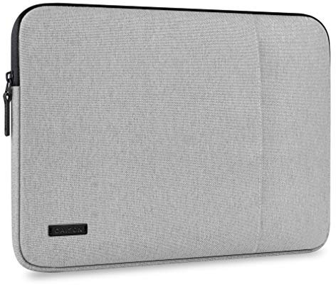 CAISON 15.6-16 inch Laptop Sleeve Waterproof Shockproof Protective Case Gaming Notebook Bag for HP Victus 15 Pavilion 16, Lenovo LOQ 15, Dell Inspiron 16, MSI Summit Raider Pulse 16, Light Grey