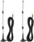 DollaTek 2Pcs 433 MHz Unity Gain Omni, 6,6 Zoll Antenne mit Magnetfuß und SMA Stecker Impedanz 50 Ohm - 7DBI