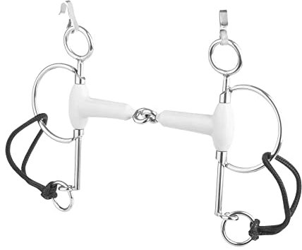 beris Pelham lang mit Olivenkopfgebiss, einfach gebrochen, Breite 13,5 cm, medium