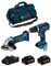 BOSCH Kit 18V BK2010BAG (Trapano a Percussione GSB 18V-60 C + Smerigliatrice GWS 18-125 V-LI + 2 Batterie di 4,0 Ah + Caricabatterie + Borsa)