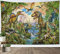 LB Wandteppich Dinosaurier Wandtuch Grüner Wald Wandbehang Tier Tapisserie für Wohnzimmer Schlafzimmer Wohnheim Wanddeko,Kinder Geburtstag Party Hintergrund,235x180cm
