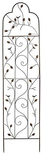 RUDDINGS WOOD Large Metal Garden Trellis Climbing Plant Flower Support Wire Frame Woodlands Design 200cm High