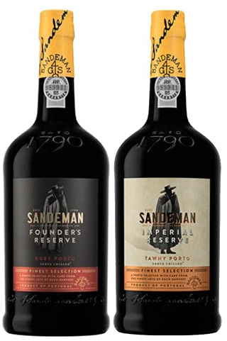 Sandeman Port Duo Gift 2x75cl - Imperial Reserve Tawny 75cl And Founders Reserve Ruby 75cl