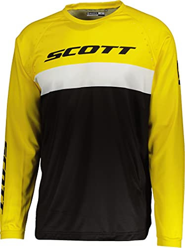 SCOTT 350 Swap Evo MX Motocross Jersey/DH Fahrrad Trikot lang schwarz/gelb 2023: Größe: L (50/52)