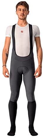 Castelli 4521517 VELOCISSIMO 5 BIBTIGHT Leggings Uomo Dark Gray/Silver Reflex L