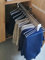 FKKPRVAX Ausziehbare Kleiderstange 30-80cm, Ausziehbare Kleiderstange Aus Stahl Für Hosen Kleideraufbewahrung, Kleiderschrank Verstellbare Kleiderstange Platzsparend, Last 25kg (Size : 800mm)