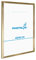 PHOTOLINI Bilderrahmen 40x50 gold Holz MDF, Bilderrahmen 50x40 gold mit bruchsicherem Acrylglas, Rahmen 40x50 zum Aufhängen, 50 x 40 frame mit Zubehör - picture frames für Fotos & Poster