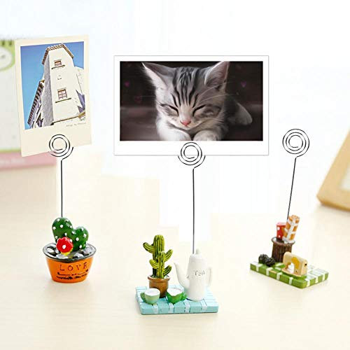 Memo Clip Halter, Fotohalter mit Klammern, Foto Clip Halter, 50 X Silberfarbene DIY Craft Metall Runddrähte Fotokarten Bild Memo Papier Notiz-Display Clip Halter(Round Shape)