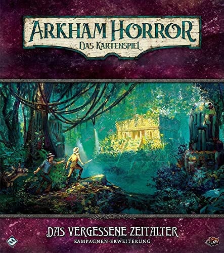 Fantasy Flight Games, Arkham Horror: LCG – Das vergessene Zeitalter, Kampagnen-Erweiterung, Expertenspiel, Kartenspiel, 1-4 Spieler, Ab 14+ Jahren, 45 Minuten je Spieler, Deutsch